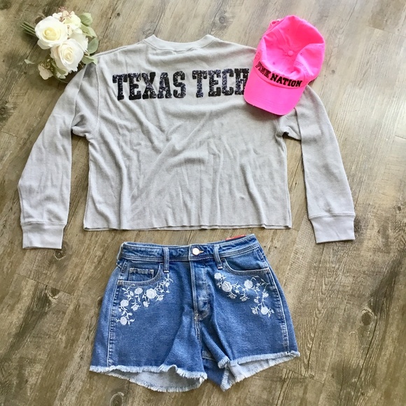 PINK Victoria's Secret Tops - NWT Victoria's Secret PINK Texas Tech Crew Tee